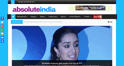 Desktop Screenshot of absoluteindianews.com
